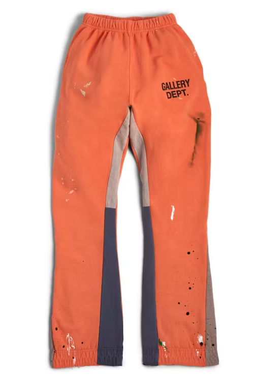 Gallery Dept. Painted Flare Sweat Pants Orange